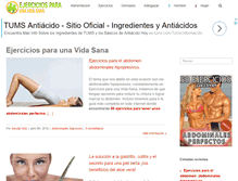 Tablet Screenshot of ejerciciospara.com